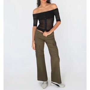 DANA FOLEY NYC CARGO PANT - ARMY GREEN